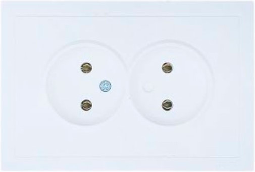 Изображение товара Розетка Lezard Zima 704-0200-128BQC (белый)