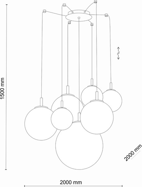Изображение товара Люстра TK Lighting Cadix Gold 4608