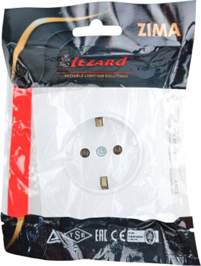 Изображение товара Розетка Lezard Zima 704-0288-122BQC (белый)