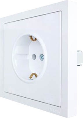 Изображение товара Розетка Lezard Zima 704-0288-122BQC (белый)