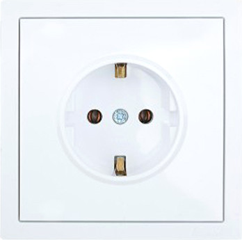 Изображение товара Розетка Lezard Zima 704-0288-122BQC (белый)