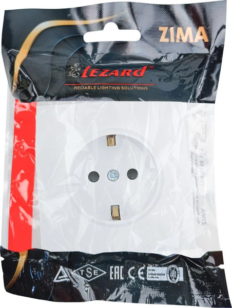 Изображение товара Розетка Lezard Zima 704-0288-124BQC (белый)