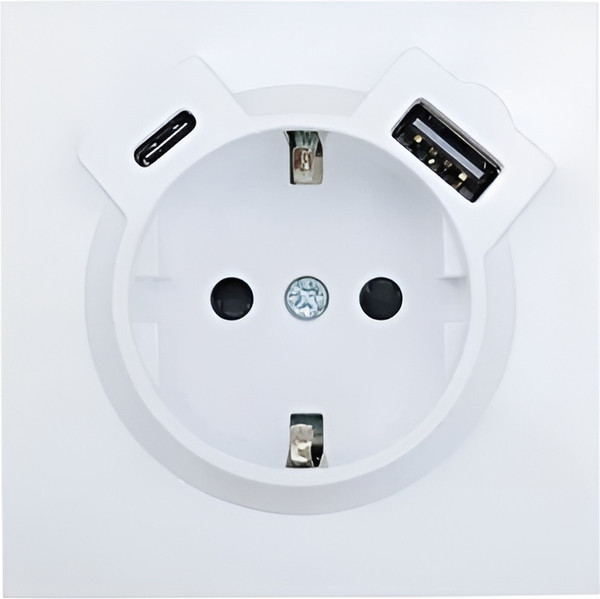 Изображение товара Розетка Lezard Zima 704-0288-181TC (белый)