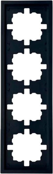 Изображение товара Рамка для выключателей и розеток Lezard Zima 704-4200-149 (черный бархат)