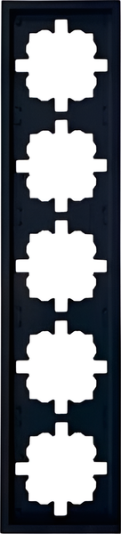 Изображение товара Рамка для выключателей и розеток Lezard Zima 704-4200-150 (черный брахат)