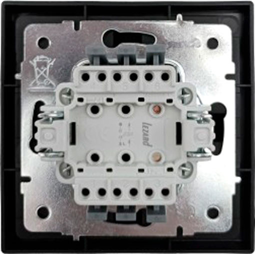 Изображение товара Кнопка звонка Lezard Zima 704-4288-103QC (черный бархат)