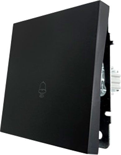 Изображение товара Кнопка звонка Lezard Zima 704-4288-103QC (черный бархат)