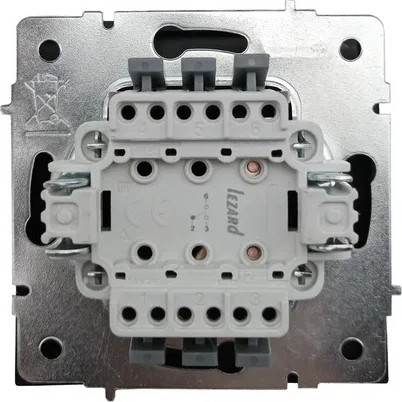 Изображение товара Выключатель Lezard Zima 704-4288-105QC (черный бархат)