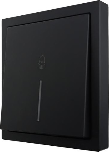 Изображение товара Кнопка звонка Lezard Zima 704-4288-108QC (черный бархат)