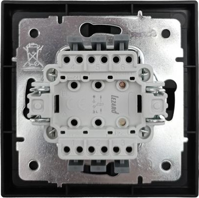 Изображение товара Кнопка звонка Lezard Zima 704-4288-108QC (черный бархат)