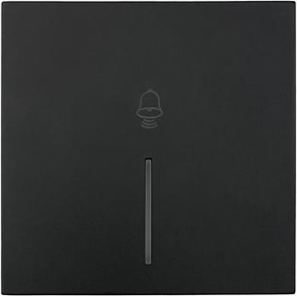 Изображение товара Кнопка звонка Lezard Zima 704-4288-108QC (черный бархат)