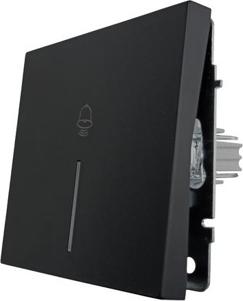 Изображение товара Кнопка звонка Lezard Zima 704-4288-108QC (черный бархат)