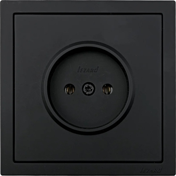 Изображение товара Розетка Lezard Zima 704-4288-121BQC (черный бархат)