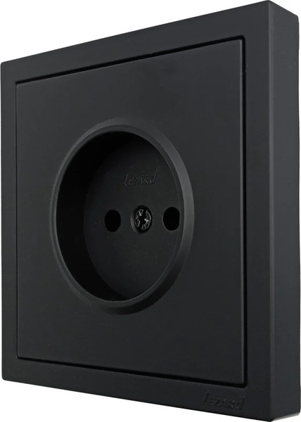 Изображение товара Розетка Lezard Zima 704-4288-121BQC (черный бархат)