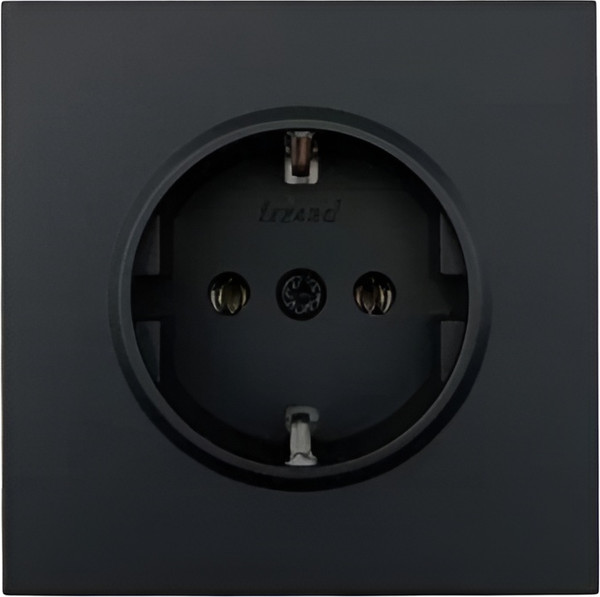 Изображение товара Розетка Lezard Zima 704-4288-122BQC (черный бархат)