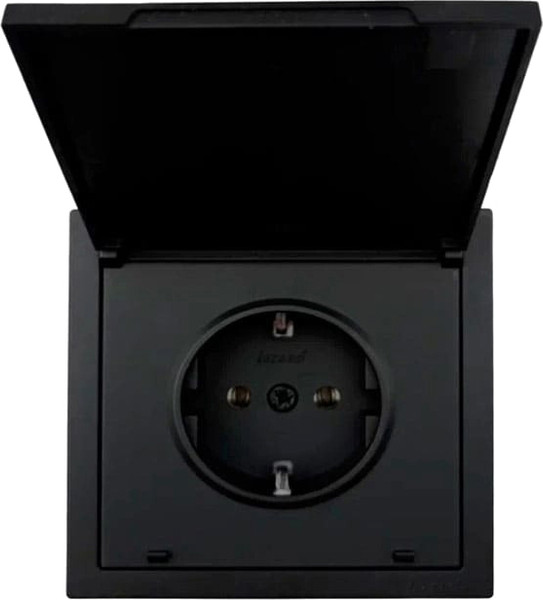 Изображение товара Розетка Lezard Zima 704-4288-123BQC (черный бархат)