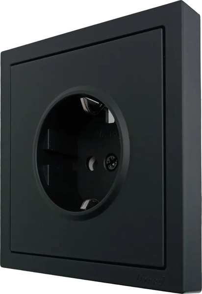 Изображение товара Розетка Lezard Zima 704-4288-124BQC (черный бархат)
