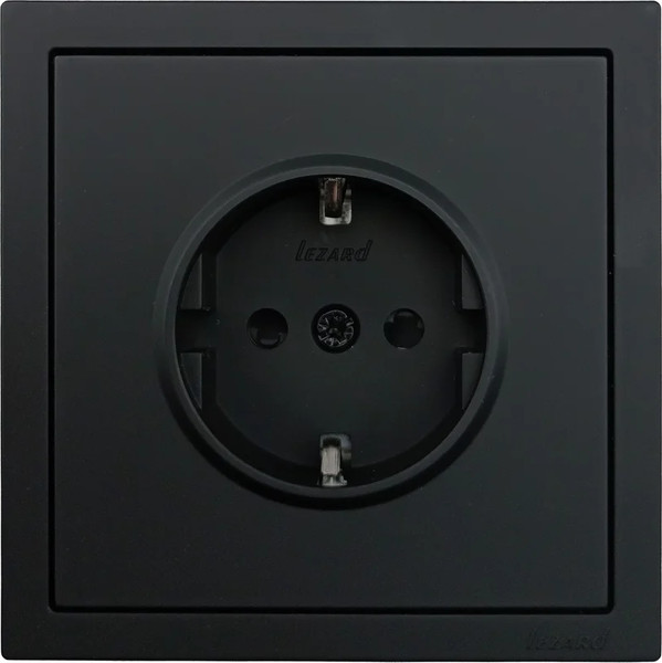 Изображение товара Розетка Lezard Zima 704-4288-124BQC (черный бархат)