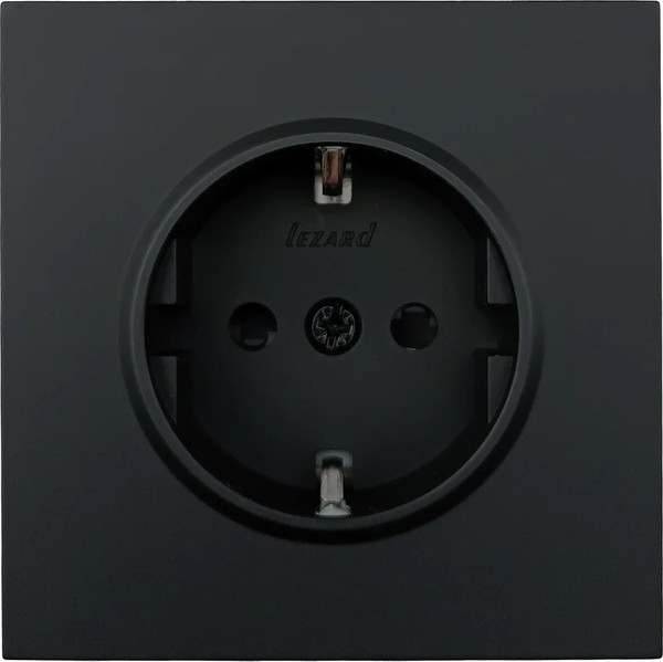 Изображение товара Розетка Lezard Zima 704-4288-124BQC (черный бархат)