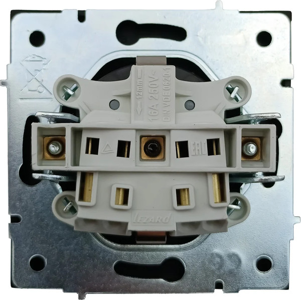 Изображение товара Розетка Lezard Zima 704-4288-124BQC (черный бархат)