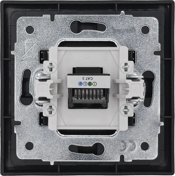 Изображение товара Розетка Lezard Zima 704-4288-137 (черный бархат)