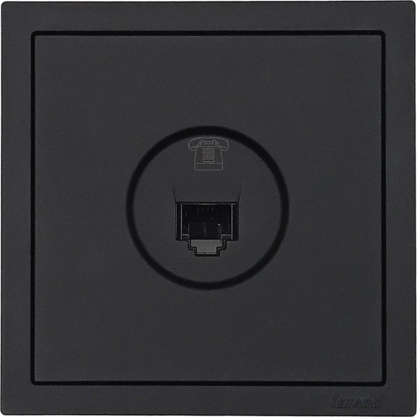 Изображение товара Розетка Lezard Zima 704-4288-137 (черный бархат)