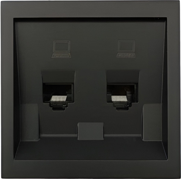 Изображение товара Розетка Lezard Zima 704-4288-141 (черный бархат)