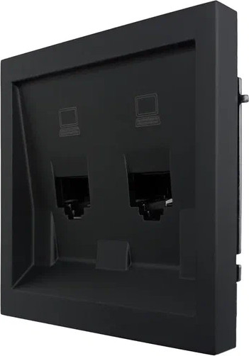 Изображение товара Розетка Lezard Zima 704-4288-141 (черный бархат)