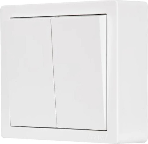 Изображение товара Выключатель Lezard Leto 752-0200-101 (белый)