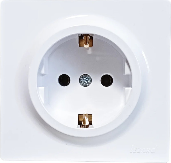 Изображение товара Розетка Lezard Leto 752-0200-122B (белый)