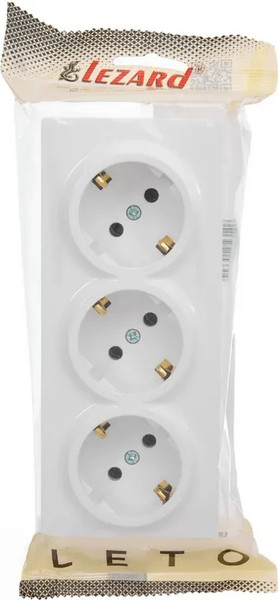 Изображение товара Розетка Lezard Leto 752-0200-127BUP (белый)