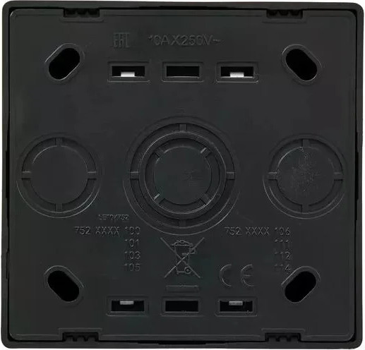 Изображение товара Выключатель Lezard Leto 752-4200-101 (черный бархат)