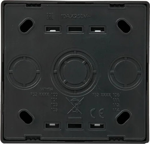 Изображение товара Выключатель Lezard Leto 752-4200-105 (черный бархат)