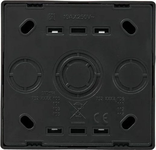 Изображение товара Выключатель Lezard Leto 752-4200-106 (черный бархат)