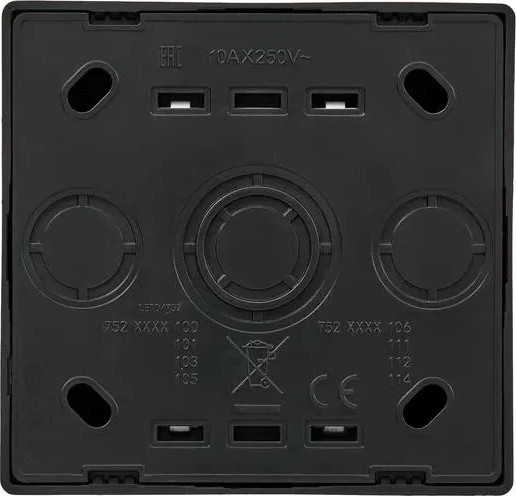 Изображение товара Выключатель Lezard Leto 752-4200-111 (черный бархат)