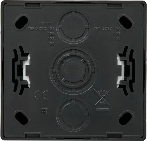 Изображение товара Розетка Lezard Leto 752-4200-121B (черный бархат)