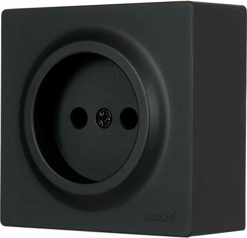 Изображение товара Розетка Lezard Leto 752-4200-121B (черный бархат)