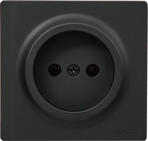 Изображение товара Розетка Lezard Leto 752-4200-121B (черный бархат)