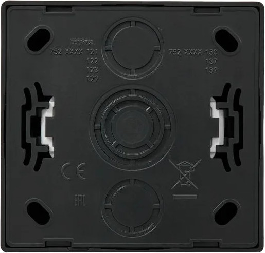 Изображение товара Розетка Lezard Leto 752-4200-122B (черный бархат)