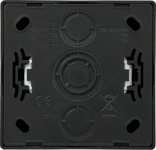 Изображение товара Розетка Lezard Leto 752-4200-123B (черный бархат)