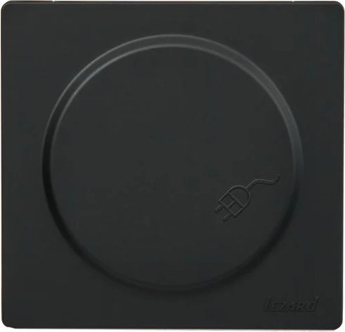 Изображение товара Розетка Lezard Leto 752-4200-123B (черный бархат)