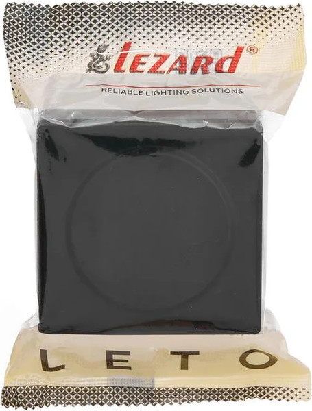 Изображение товара Розетка Lezard Leto 752-4200-123B (черный бархат)