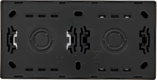 Изображение товара Блок выключатель+розетка Lezard Leto 752-4200-170BAP (черный бархат)