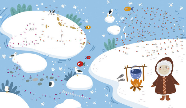 Изображение товара Развивающая книга CLEVER Рисуем и играем. Рисуем по точкам для девчонок, мягкая обложка