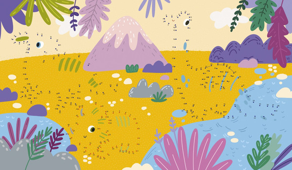 Изображение товара Развивающая книга CLEVER Рисуем и играем. Рисуем по точкам для девчонок, мягкая обложка