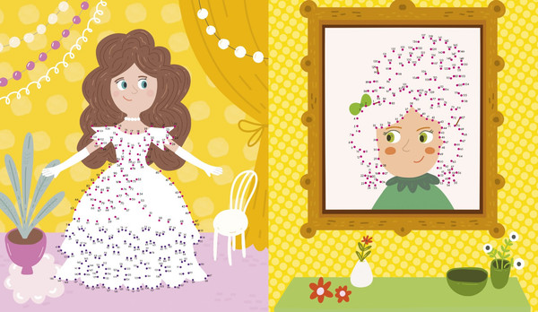 Изображение товара Развивающая книга CLEVER Рисуем и играем. Рисуем по точкам для девчонок, мягкая обложка