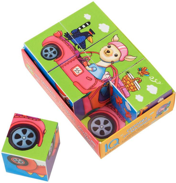 Изображение товара Развивающий игровой набор Айрис-пресс Умные кубики в поддончике. Дикие кошки / 9785811284474 (6шт)