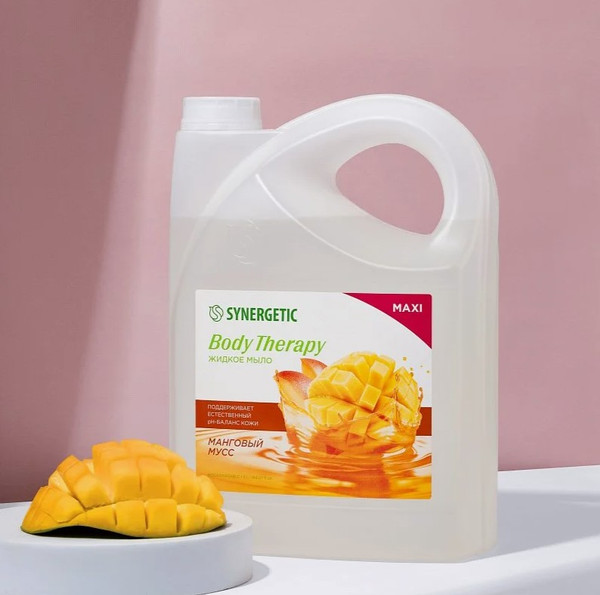 Изображение товара Мыло жидкое Synergetic Body Therapy Манговый мусс (5л)