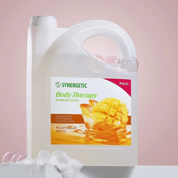 Изображение товара Мыло жидкое Synergetic Body Therapy Манговый мусс (5л)