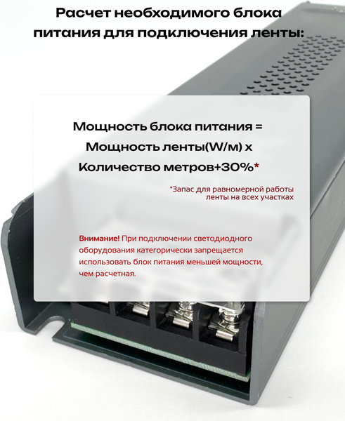 Изображение товара Блок питания для светодиодной ленты Truenergy 17752